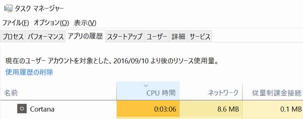 タスクマネジャー・アプリの履歴を見ると動いてます、さらに従量課金(LTE)も使用されてます。ウイルスそのもの!
