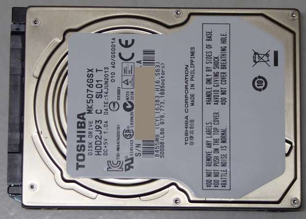 06 32GBに偽装したHDD