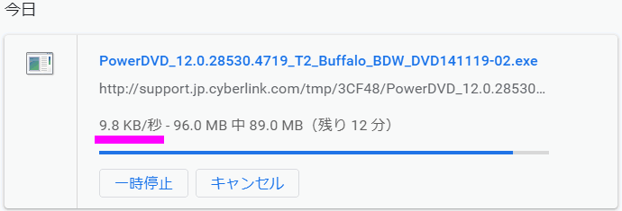 サイバーリンク社のサーバーはダイヤルアップ接続かな? サイバーリンク社のサーバーはダイヤルアップ接続かな?