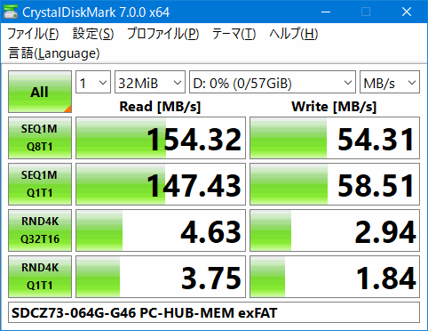 SanDisk SDCZ73-064G-G46 exFAT SDCZ73-064G-G46 exFAT