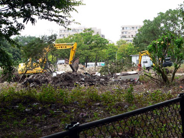 里山の家等の建設予定地09年7月25日