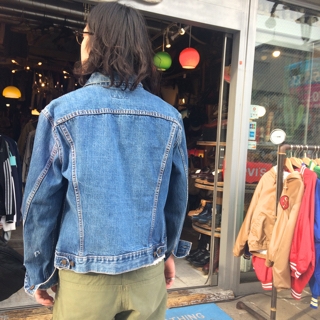 リーバイス70505 BIG E サイズ38 色落ち良好 60's Levi's 70505 BIG-E デニムJKT 良色落ち 実寸(34位