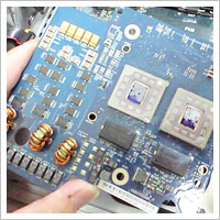 PowerMacG4のCPUボードの交換