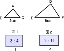 三角形 四角形の面積比 中学から数学だいすき