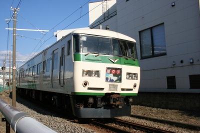 長野・前橋踊り子あり 長野原混在　新前橋電車区 高崎線 185系 方向幕 行先幕 i-img900x1200-