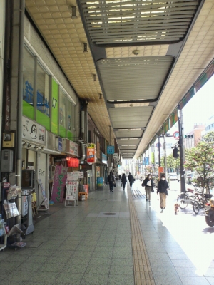 甲府駅の商店街