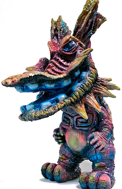 【希少品】Gumtaro ソフビ New“Y”石粉粘土製 一点物 ワンオフ gumtaro 石粉粘土1点もの怪獣『河馬 (Gaba)』 | 立体怪獣作家