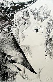 Lithograph Heinz Werner「TEUFELEI」