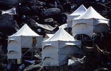© Atelier Frei Otto Warmbronn ENTWURF FÜR BERGZELTE (MOUNTAIN TENTS) IN MUNA BEI MEKKA/SAUDI-ARABIEN 1981