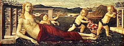 Botticelli Sandro - Vénus et trois putti 年代不詳