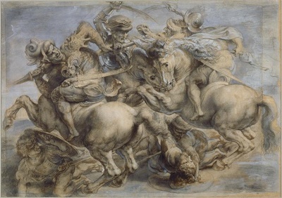 de Vinci - La Bataille dAnghiari dit aussi Le Combat pour létendard