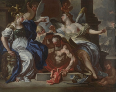Francesco Solimena An Allegory of Louis XIV 1700