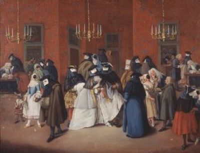 Pietro Longhi (bottega di) Il ridotto 1760 ca Gallerie di Palazzo Leoni Montanari