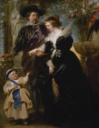 Rubens, His Wife Helena Fourment (1614?1673), and Their Son Peter Paul (born 1637)-1