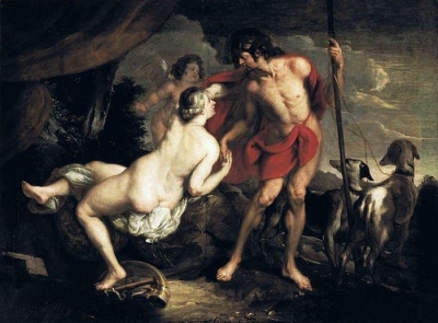 Venus en Adonis door Theodor van Thulden