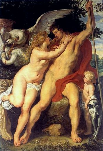 Peter Paul Rubens. Venus and Adonis, c. 1610 museum kunst palast, Dauerleihgabe der Kunstakademie