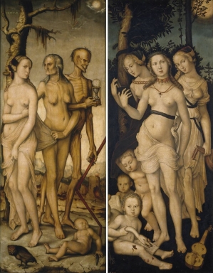 Three Ages of Man and Three Graces (1539) - Hans Baldung Museo del Prado, Madrid プラド美術館