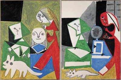 Variação de Isabel de Velasco, Maribárbola e Nicolasito Pertusato de ‘As Meninas’
