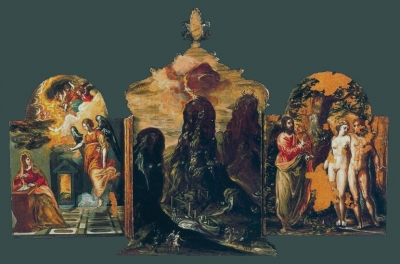 Tríptico de Módena 1567-1569. Abierto. Galleria Estense. Módena