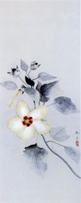 速水御舟《白芙蓉》(1934年)