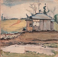岸田劉生_代々木風景