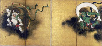 光琳_風神雷神図屏風
