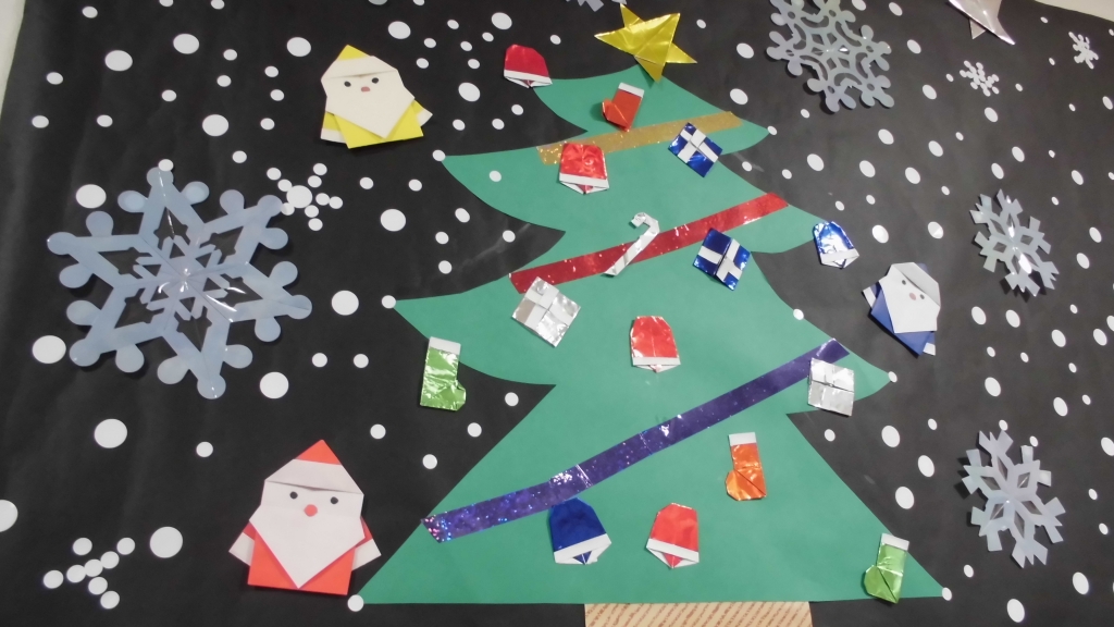 井口台 クリスマスの壁飾り 1819 Jpg