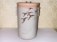 中置水指 雁絵 香舟 11000円