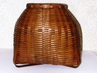 茶染めビク籠 6825円