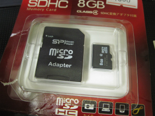micro SDHCカード