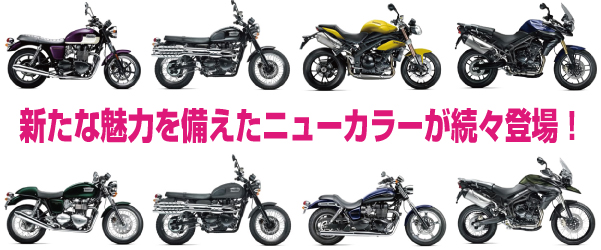 新たな魅力を備えたニューカラーが続々登場!