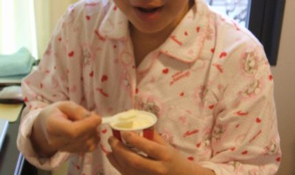 汚れたら捨てる予定の、古パジャマ