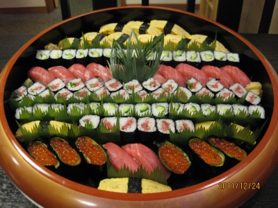 盛り込み寿司の盛り付け。 | 寿司屋のナウなブログ（高砂寿司公式ブログ）