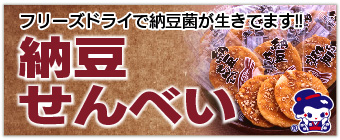 納豆せんべい
