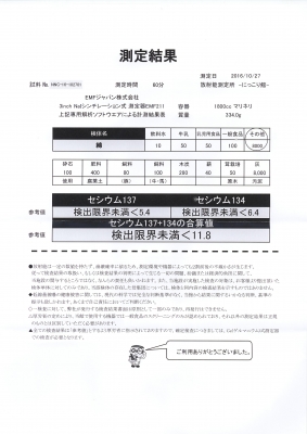 測定結果