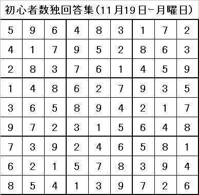 数独回答20071119