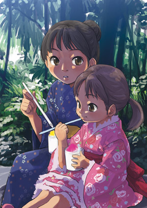 ギャラリー絵 夏祭り 姉妹 | Ripple Effect blog