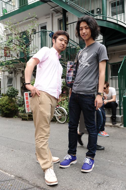 N.G.R.名倉くんとMedia Surfの堀江くん。どちらもN.G.R.のシューズをはいております。