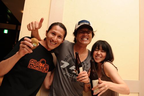 いつも撮影をしてくれる牧野弘くん、Daidaiとルーさん