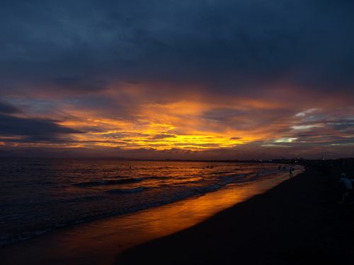 この夕日!皆が見とれていました。