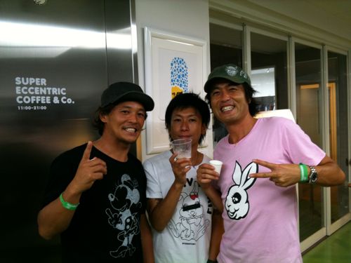 平岡あきくん、高田さん、Daidaiのスリーショット!