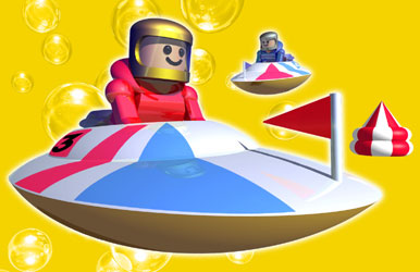 3Dイラスト-ボートレース
