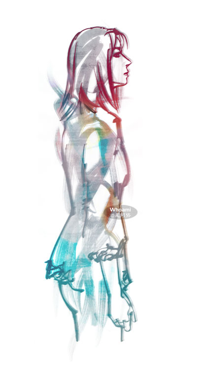 女性横顔2