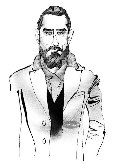 ピープル2髭の男