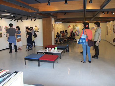 acv展の最終日の風景