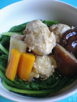 鶏団子のあんかけ煮
