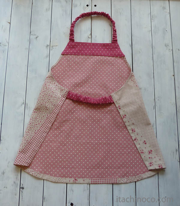 幼稚園キッズのエプロンセット 女の子 Itachinoco ハンドメイドの洋服 鞄 小物を企画 販売