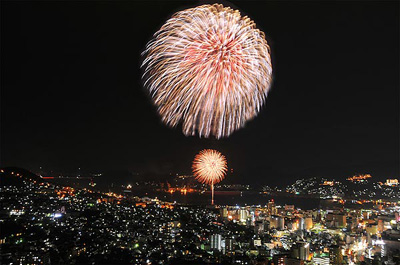 矢太樓から見た花火2