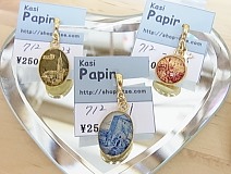 kasi*アンティーク切手のネックレス3