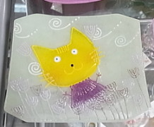 水吉郁子*顔のお皿